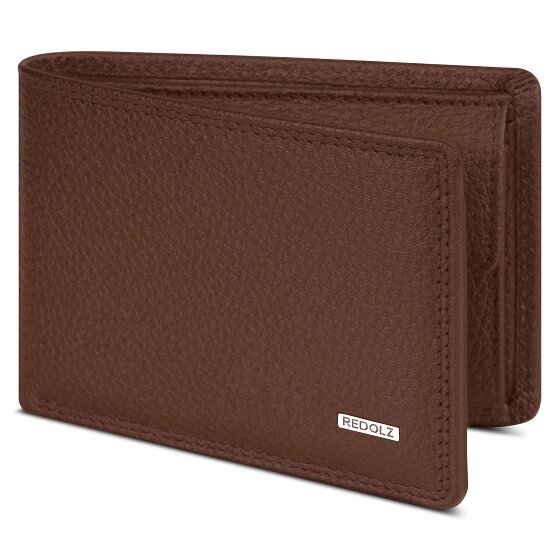 Redolz Leather Essentials QF petit porte-monnaie en cuir RFID 10,5 cm