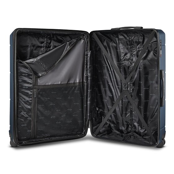 Police London 4 roues Valise cabine 74 cm avec soufflet d'extension
