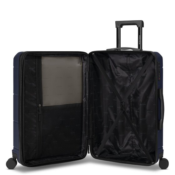 Police London 4 roues Valise cabine 74 cm avec soufflet d'extension