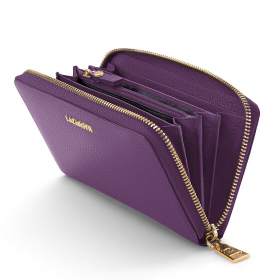 Lazarotti Bologna Leather XL Porte-monnaie zip-around en cuir 19 cm