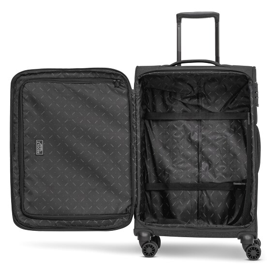 Redolz Essentials 12 MEDIUM – Valise cabine à 4 roues de 67 cm avec soufflet d'extension