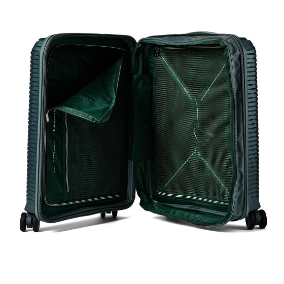 Polestream Paris 4 roulettes Trolley de cabine 55 cm avec soufflet d'extension