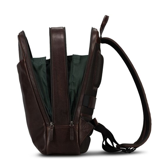 Jost Glasgow Daypack Protection RFID Cuir véritable 44 cm Compartiment ordinateur