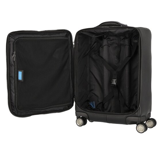 Piquadro Modus Special 4 roues Valise cabine Cuir véritable 59 cm