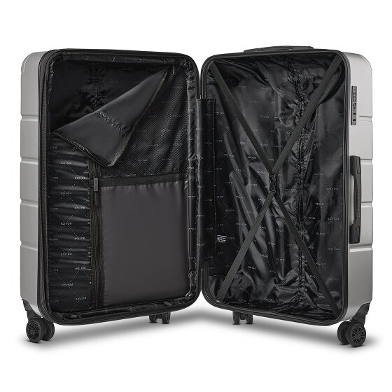 Police Dublin 4 roues Valise cabine L 75 cm avec soufflet d'extension