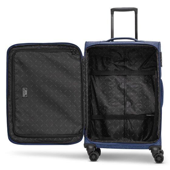Redolz Essentials 12 MEDIUM – Valise cabine à 4 roues de 67 cm avec soufflet d'extension