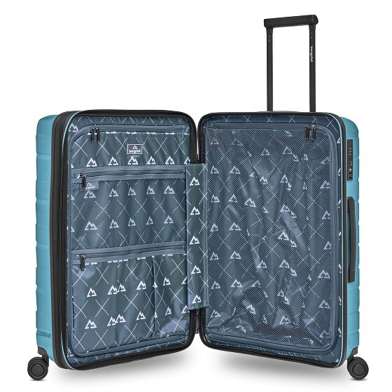 Bergpfeil Travel Set de valises à 4 roulettes 3 pièces avec soufflet extensible