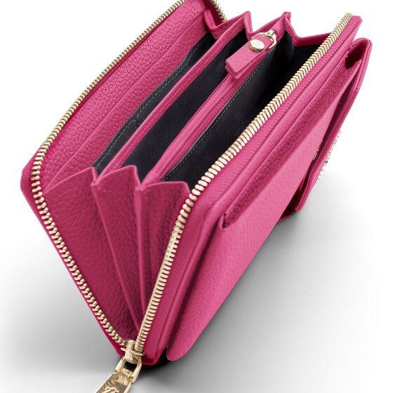 Lazarotti Bologna Leather Zip-Around Porte-monnaie Porte-téléphone en cuir 19 cm