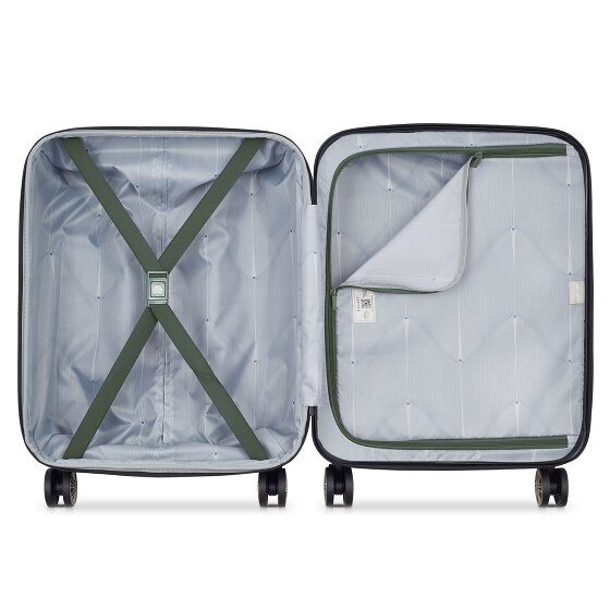Delsey Paris Meteor 4 roulettes Trolley de cabine 55 cm avec soufflet d'extension