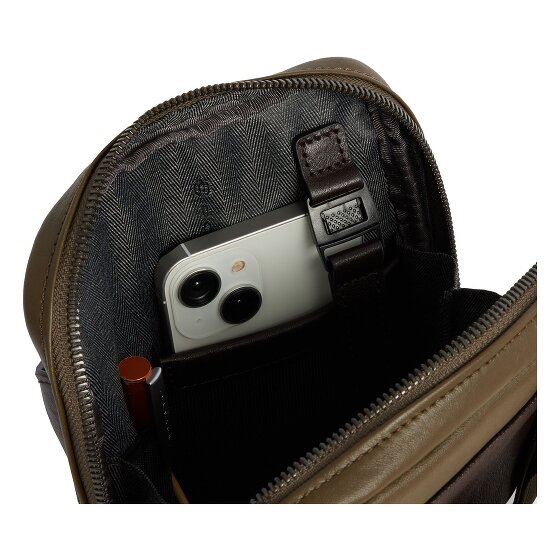 Piquadro Black Square Sac à bandoulière Cuir véritable 17 cm