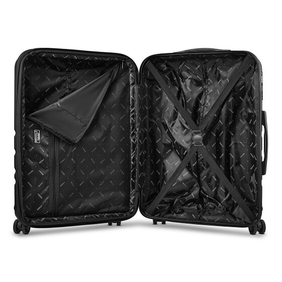 Redolz Pro ABS Medium+ 4 roues Valise cabine 65 cm avec soufflet d'extension