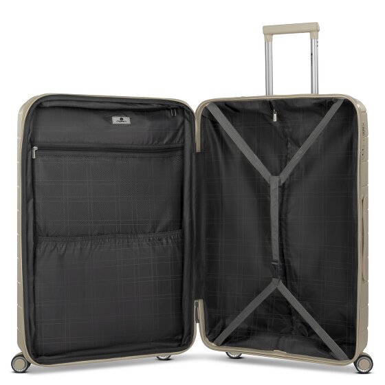 Franky London 4 roues Valise cabine L 74 cm avec soufflet d'extension