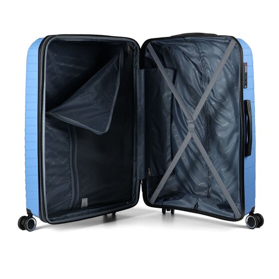 Benzi 5808 4 roulettes Trolley 74 cm avec soufflet d'extension