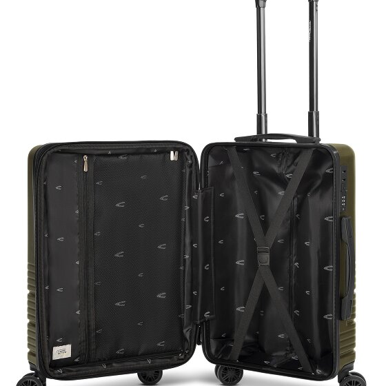 camel active Hanoi 4 roulettes Trolley de cabine S 55 cm avec soufflet d'extension
