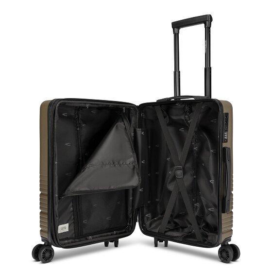 camel active Hanoi 4 roulettes Trolley de cabine S 55 cm avec soufflet d'extension