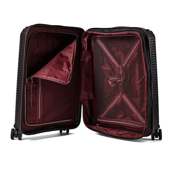 Polestream Paris 4 roulettes Trolley de cabine 55 cm avec soufflet d'extension