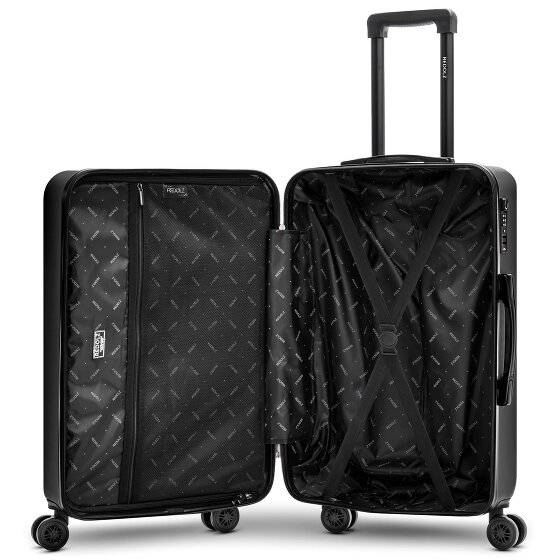 Redolz Essentials 09 3-SET 4 roulettes Set de valises 3 pièces