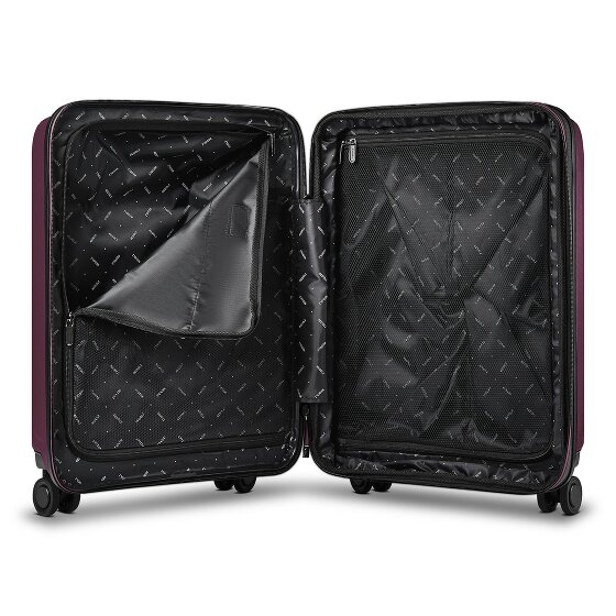 Redolz Essentials14 Set de valises à 4 roulettes Beautycase 4pcs avec soufflet extensible Laptopfach