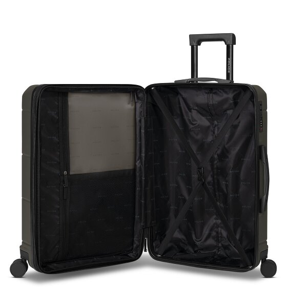 Police London 4 roues Valise cabine 74 cm avec soufflet d'extension