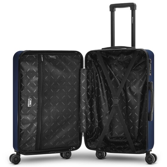 Redolz Essentials 09 3-SET 4 roulettes Set de valises 3 pièces