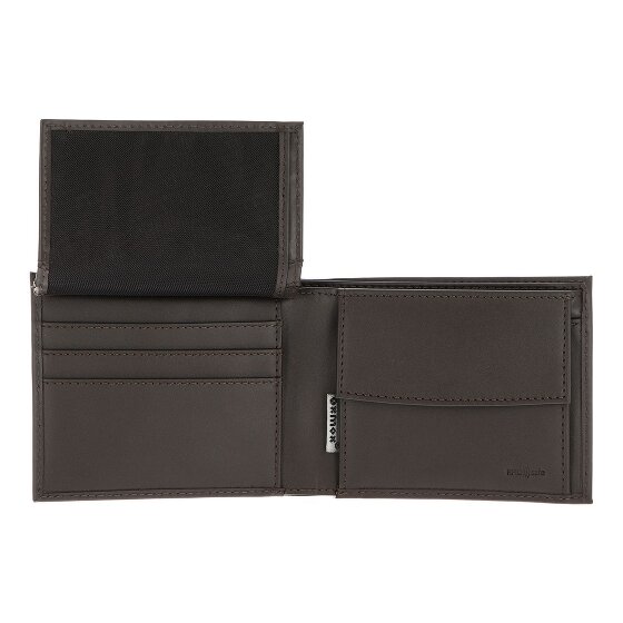 oxmox Leather Porte-monnaie Protection RFID Cuir véritable 10 cm