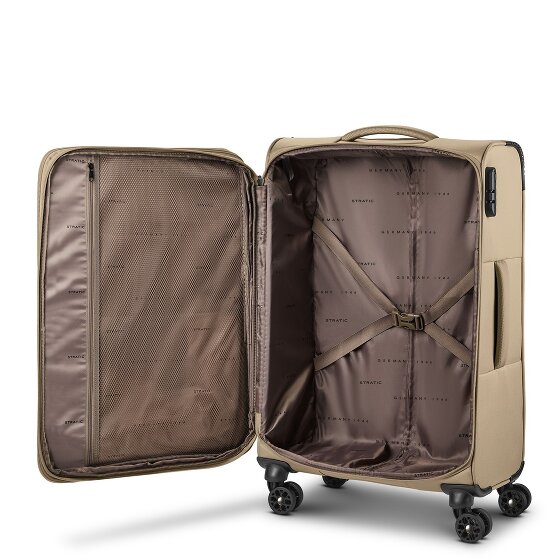 Stratic taska 4 roues Set de valises 3 pièces avec soufflet d'extension