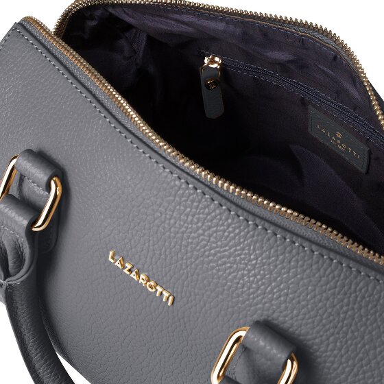 Lazarotti Sac bowling en cuir de Bologne, sac à main, sac à bandoulière, Cuir, 26 cm