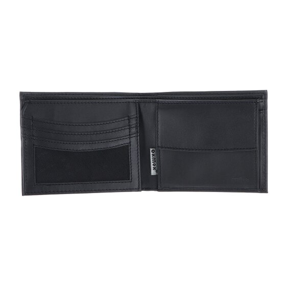 oxmox Leather Porte-monnaie Protection RFID Cuir véritable 12 cm