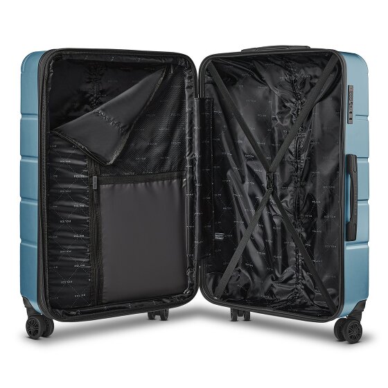 Police Dublin 4 roues Valise cabine L 75 cm avec soufflet d'extension