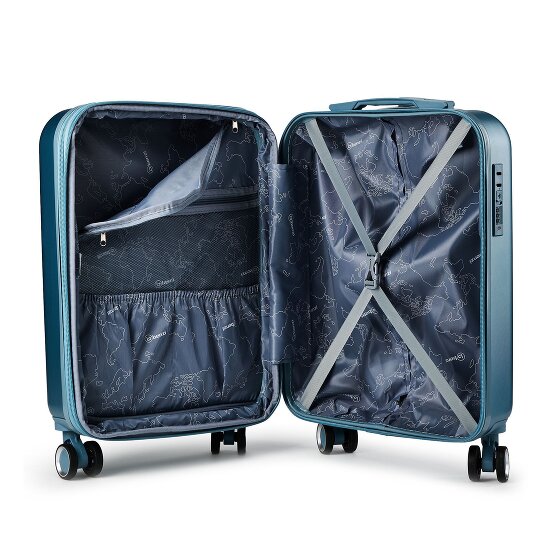 Benzi 5823 4 roues Valise cabine S 53 cm avec soufflet d'extension