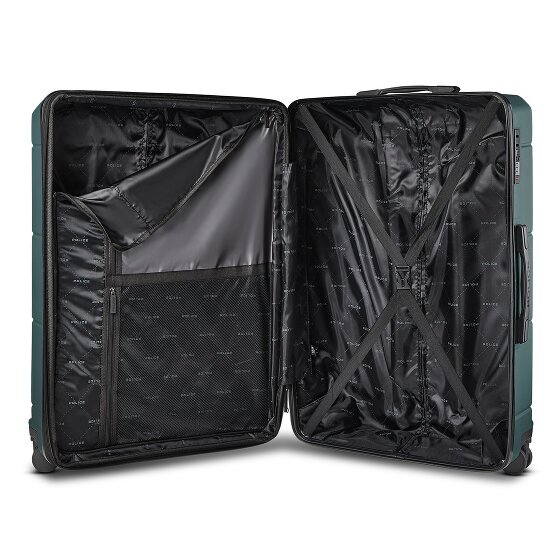 Police London 4 roues Valise cabine 74 cm avec soufflet d'extension