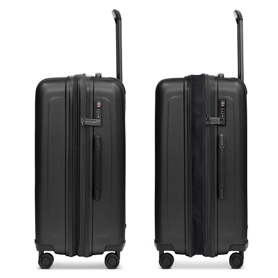 Redolz Essentials14 Set de valises à 4 roulettes Beautycase 4pcs avec soufflet extensible Laptopfach