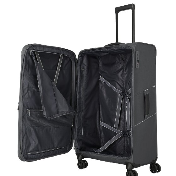 Travelite Skaii 4 roues Valise cabine L 78 cm avec soufflet d'extension