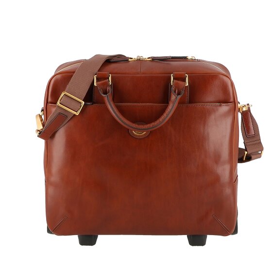 The Bridge Stovia 2 roulettes Trolley pilote Cuir 39 cm Compartiment pour ordinateur portable
