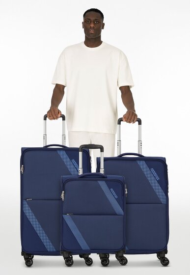 American Tourister Star Max 4 roulettes Set de valises 3 pièces avec soufflet d'extension