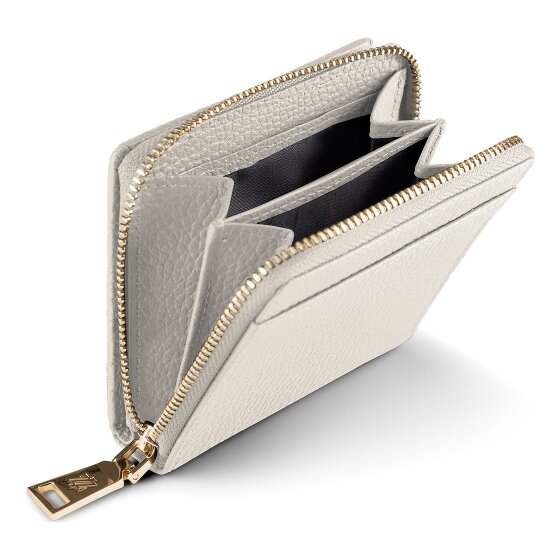 Lazarotti Porte-monnaie « Bologna » en cuir, taille moyenne, fermeture à glissière sur tout le pourtour, 10 cm