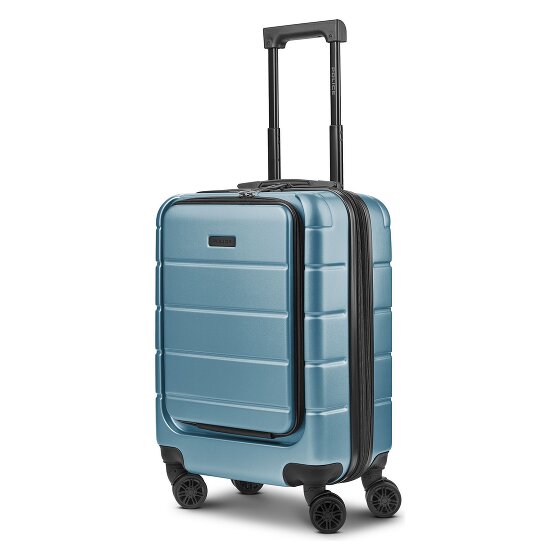 Police Dublin 4 roues Valise cabine S 54 cm Compartiment ordinateur avec soufflet d'extension