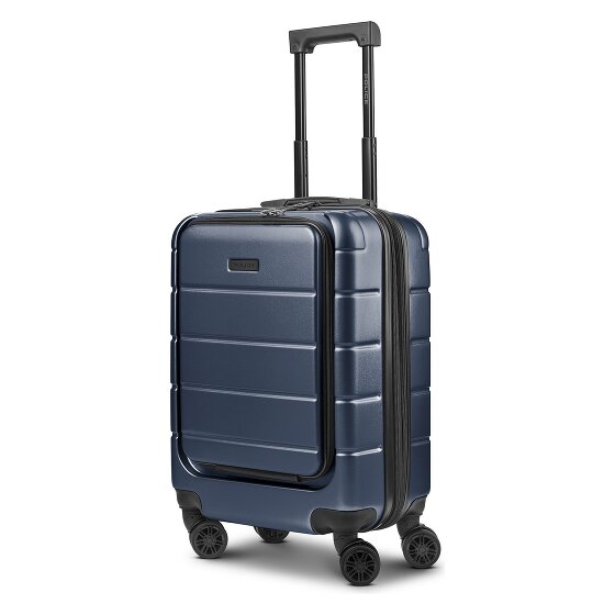 Police Dublin 4 roues Valise cabine S 54 cm Compartiment ordinateur avec soufflet d'extension