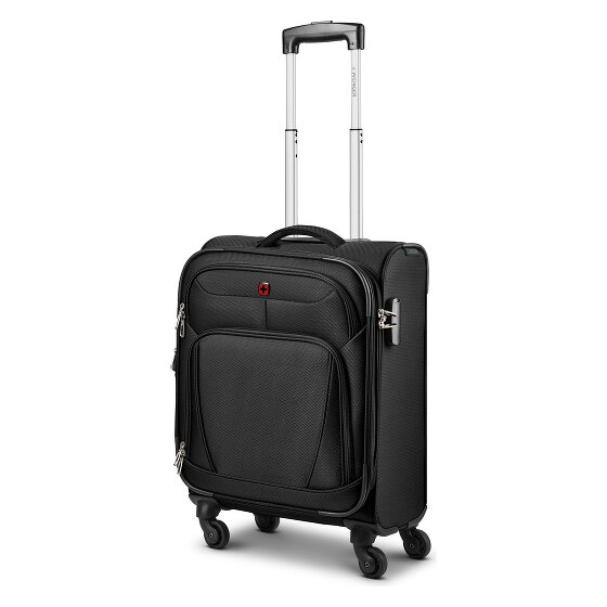 Wenger Beaumont 4 roulettes Trolley de cabine S 54 cm avec soufflet d'extension