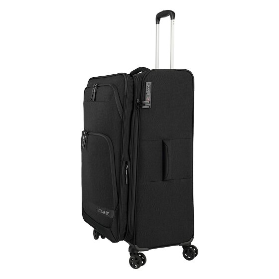 Travelite Kick Off 4 roues Valise cabine L 78 cm avec soufflet d'extension