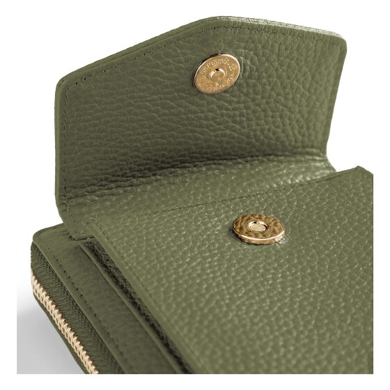 Lazarotti Bologna Leather Zip-Around Porte-monnaie Porte-téléphone en cuir 19 cm