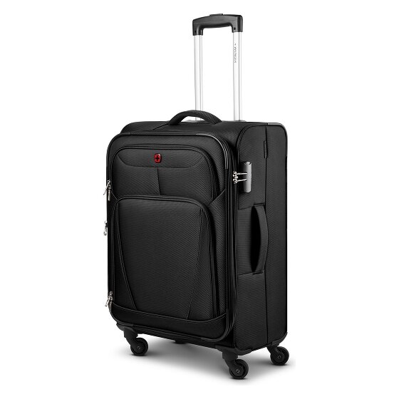 Wenger Beaumont 4 roulettes Trolley M 67 cm avec soufflet d'extension