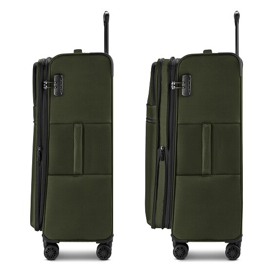 bugatti Valencia Soft 4 roues Valise cabine L 75 cm avec soufflet d'extension