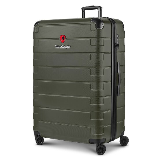 Tonino Lamborghini Milano Valise cabine 4 roulettes XL 83 cm taille spéciale avec soufflet d'extension
