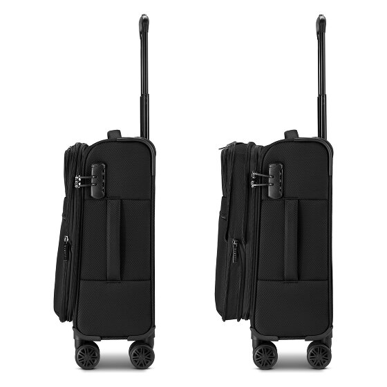 bugatti Valencia Soft 4 roues Valise cabine S 55 cm avec soufflet d'extension