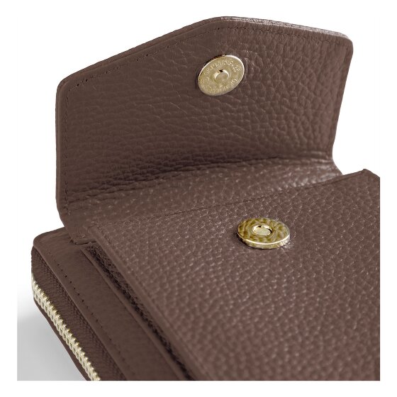 Lazarotti Bologna Leather Zip-Around Porte-monnaie Porte-téléphone en cuir 19 cm
