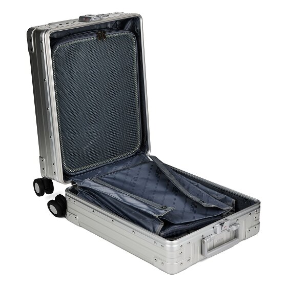 Aleon Valise cabine Business à 4 roues en Aluminium, 50 cm, avec compartiment pour ordinateur portable