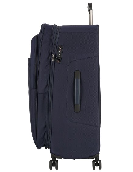 Piquadro Brief 4 roulettes Trolley 78 cm avec soufflet d'extension