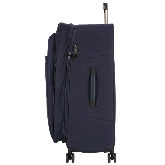 Piquadro Brief 4 roulettes Trolley 78 cm avec soufflet d'extension