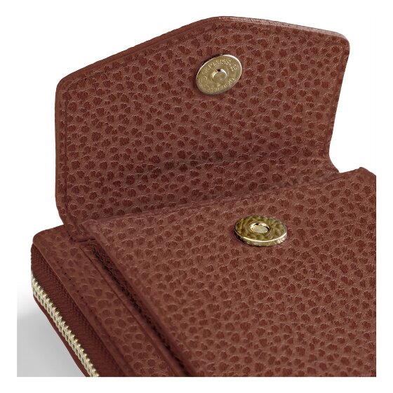 Lazarotti Bologna Leather Zip-Around Porte-monnaie Porte-téléphone en cuir 19 cm